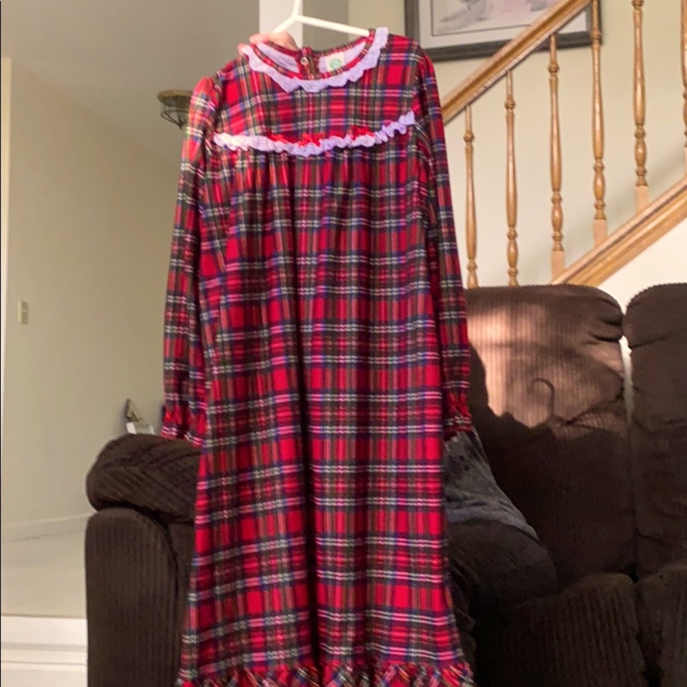 Girls plaid nightgown